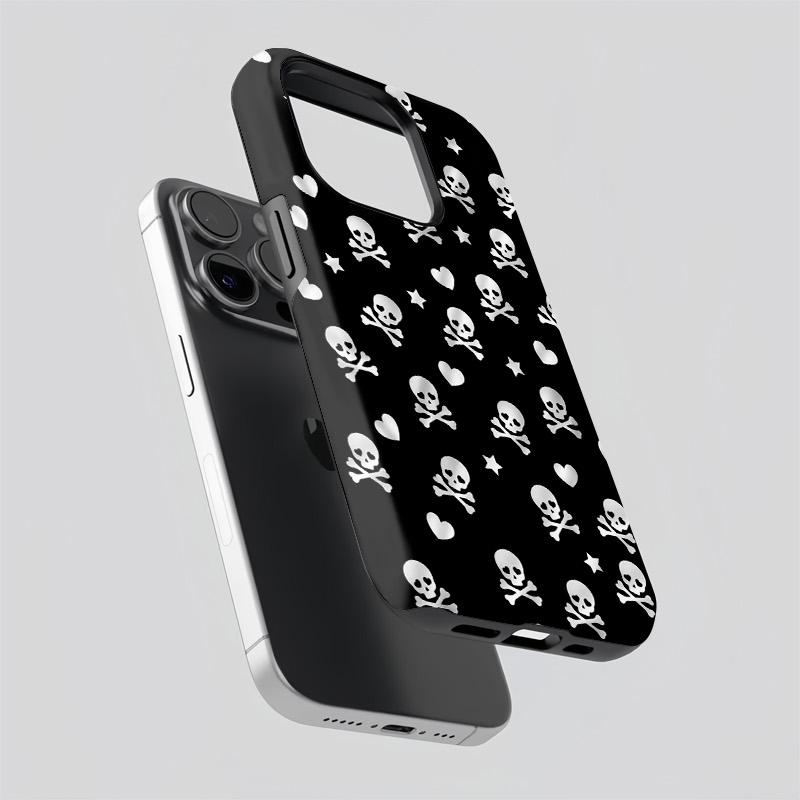 Skull   iPhone Case, suitable for iPhone17 ProMax, 16Promax, Pro, plus, 15, 14, 13. Stylish design, shockproof protective case, smartphone case, phone cover, gift