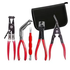 🛠️ The "No More Busted Knuckles" Mechanic Kit ｜ 5-Pc Ultimate Hose Clamp Pliers Set ｜ Engine Bay Lifesaver