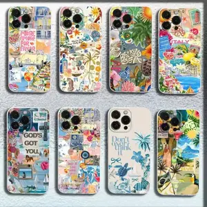 Seaside Scenery Lemon Phone Case, Coastal Summer Vacation Aesthetic Protective Cover Compatible with iPhone 11-17 Pro Max/Plus & Samsung Galaxy S23-S25