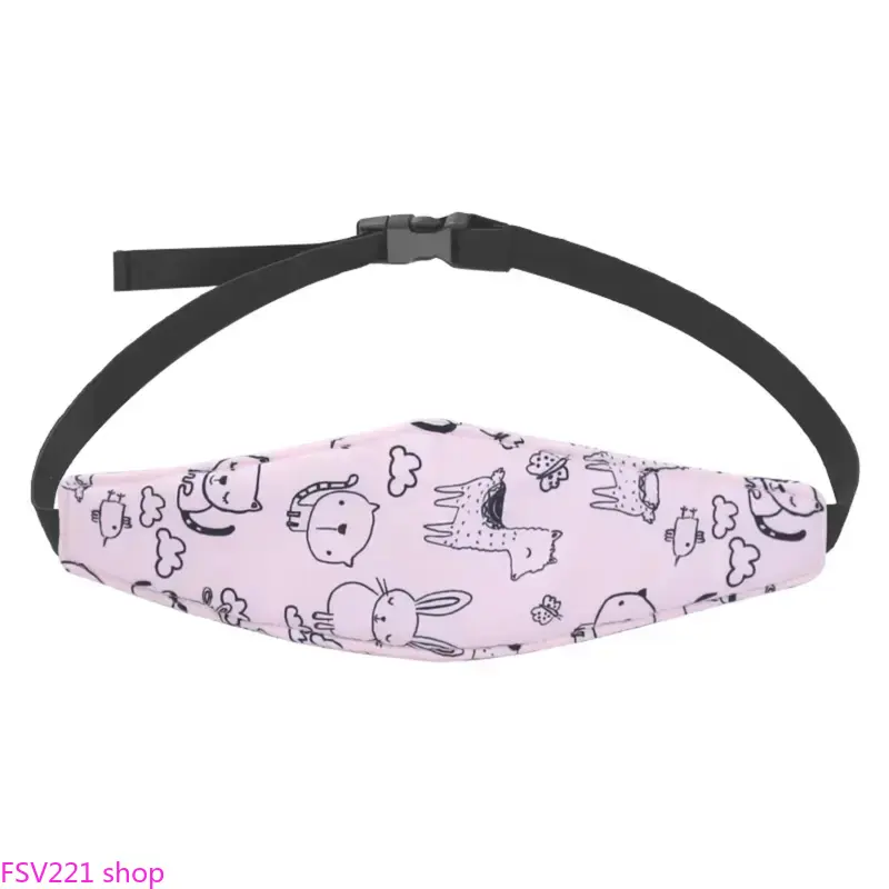 Adjustable Head Support Pillow - Soft Sleep Positioner, Car Accessories, Vehicle Accessories for Car Seats, Gift, Car Interior Accessories Durable and adjustable, with a fun printed design. campingessentials