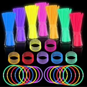 Glow Sticks Bulk Party Pack- Ultra Bright 50pk Glow in the Dark Party Supplies, Neon Party Favors, Glow Sticks Party Supplies Glow Necklaces and Glow Bracelets with Connectorsfidget toys