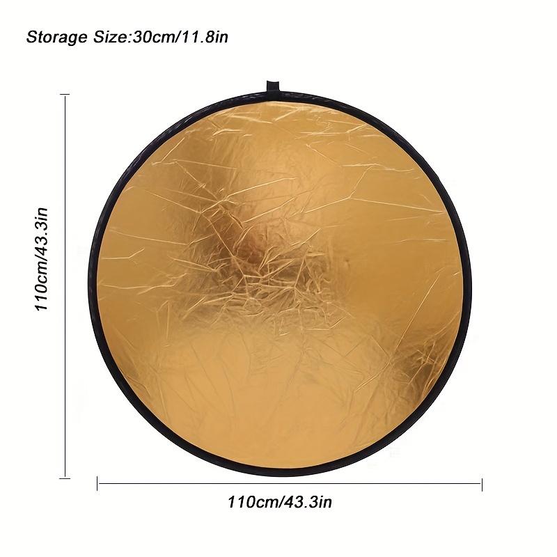 Photography Reflector, 30-110cm Sizes, Portable Mini Design, Outdoor Lighting, Photographic Fill Light, Includes Soft Board, 5-In-1 Functionality