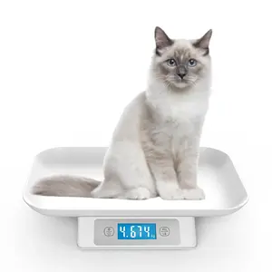 Digital Pet Scale for Small Animals, 0.1oz-33lbs Measuring Range, 1g/0.035oz High Accuracy, Multi Units g/kg/lb/oz/tl/ml, Suitable for Cats Kittens Puppies Snakes Small Dogs (Grey)