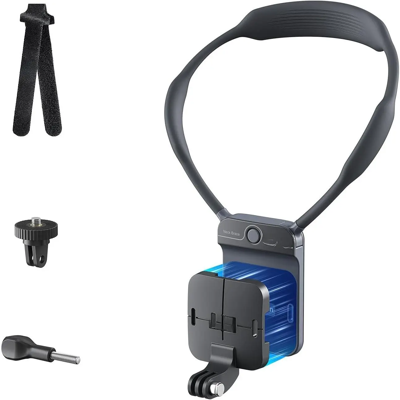 Invisible   Mount for Action Camera, 1/4 Adapter and Backplate Strap for Hands-Free POV Vlogging for  13, Insta 360 Luna/X5/X4/ Pro 2,  Pocket 4P/4/Nano/Action 6/5 Pro