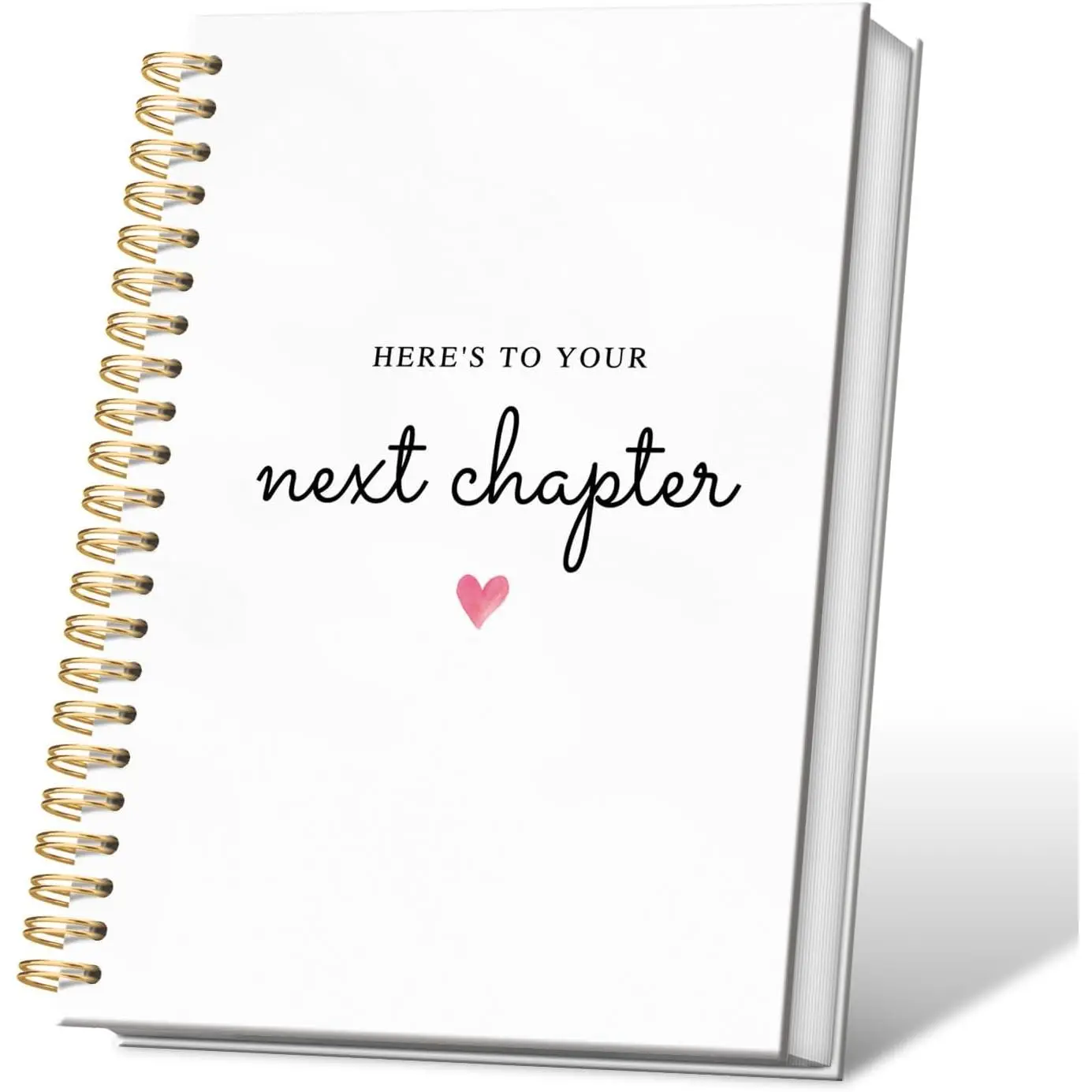 Durable Modern Dark Green Chapter Spiral Notebook Journal, 5.5x8.4 Inch, Ideal for Journaling