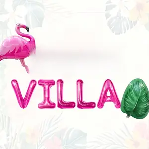 Villa Balloon Banner  Palm Tree Balloon for  Isl Decor Isl Themed elorette Party Decorations