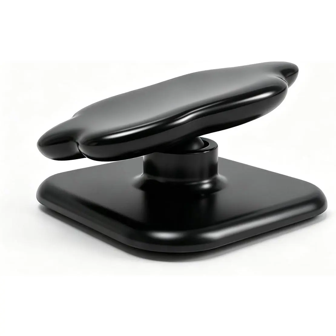 Phone Holder, 360° Rotatable Adjustable Cell Phone Mount, Self-Adhesive  Dashboard Bracket,  Auto Interior Accessories for  Smartphones (Black)