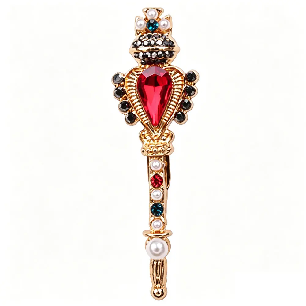 Retro Magic Wand Exquisite Brooch Pin Jewelry Combining Retro Elegance Design