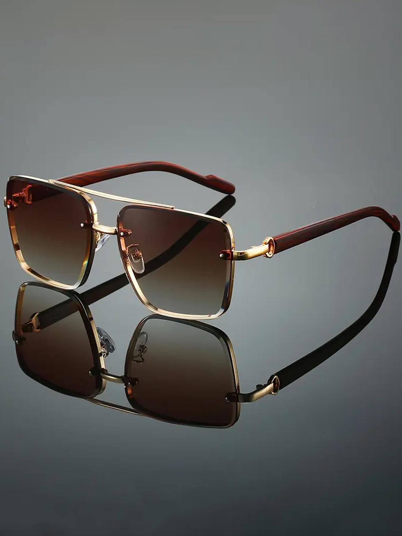 Unisex Vintage Trendy Sunglasses, Retro Outdoor Sports Sunglasses, Fashionable Sunglasses for Men & Women for Everyday Use, Trendy Casual Sunglasses