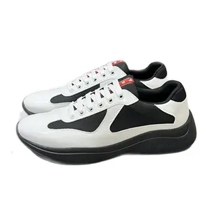 Trendy and fashionable light luxury P brand 2026 shiny patent leather breathable versatile casual shoes