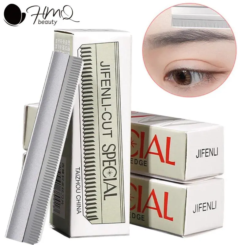 50/10pcs Eyebrow Blades Stainless Steel Microblading Eye Brow Trimmer Face Hair Remover Replaceable Razor Makeup Beauty Tools