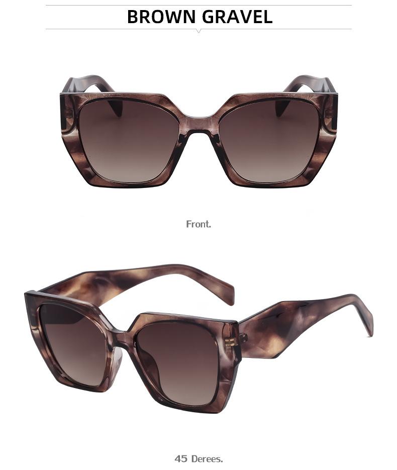 New Fashion Cat Eye Wide Arm Sunglasses for Women High-end Ins Style Wholesale Full Frame UV Protection Sunglasses