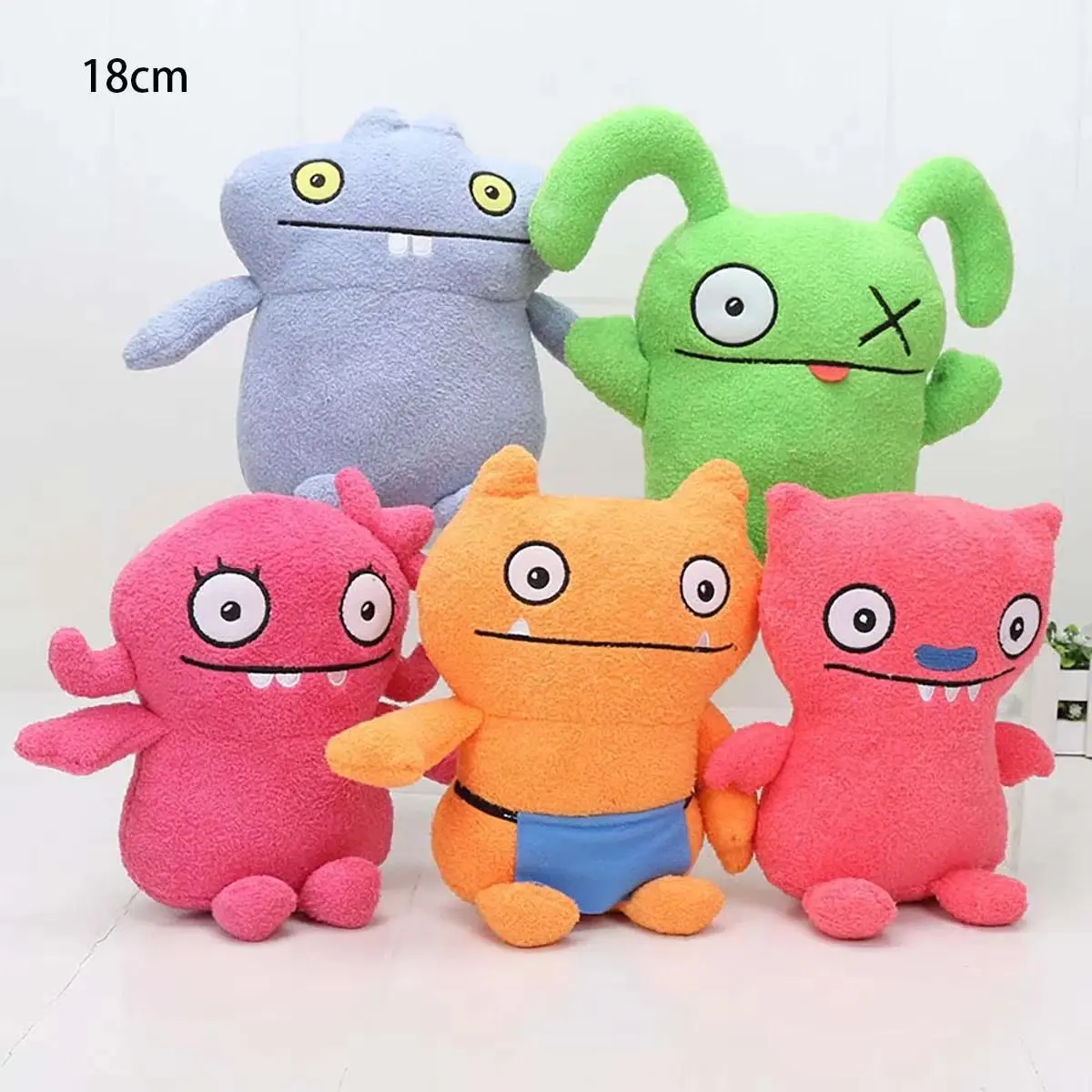 Cute Ugly Doll Plush Keychains - 2 Sizes Funny Stuffed Animal Toys for Personal Decor, Party Gifts