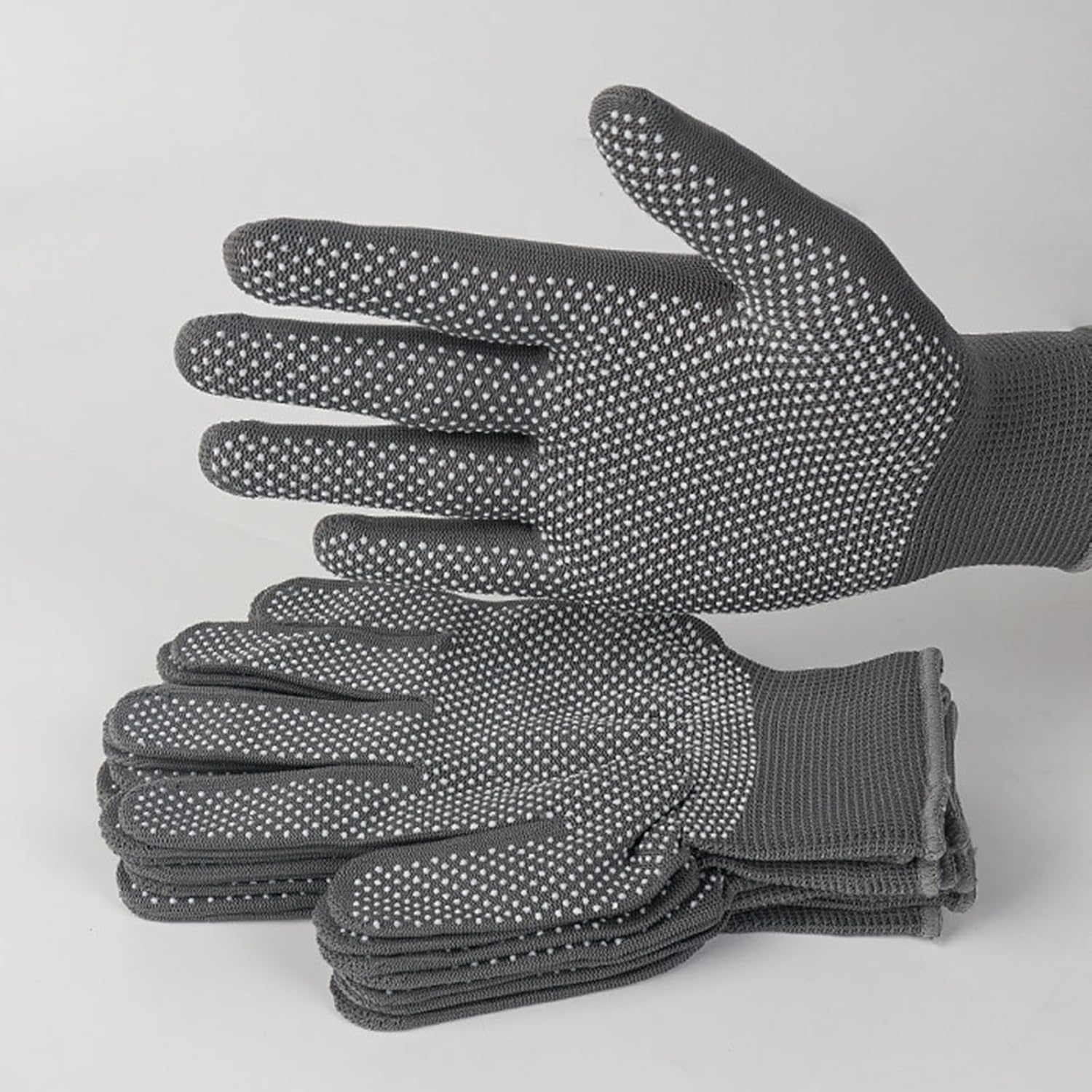 1 Pair Work Gloves Anti-slip Knitted Stretchy Cloth Glove Thin Moist Glove Liners with Grip Gloves for Men Womens Safety Working Nylon Cloth Dot Grip Liners Moving for Men Warehouse Garden 1 Pair Work Gloves Anti-slip Knitted Stretchy Cloth Glove Thin Moist Glove Liners with Grip Gloves for Men Womens Safety Working Nylon Cloth Dot Grip Liners Moving for Men Warehouse Garden