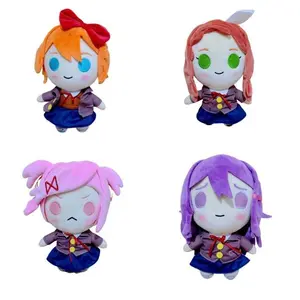 New 25cm Game Doki Doki Literary Club Plush Toy Anime Cosplay Monika Natsuki Sayori Yuri Doll