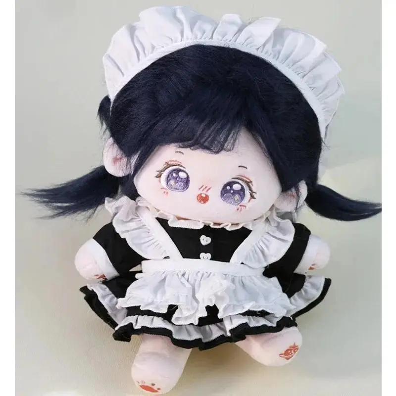 Kawaii Star Maid Cafe Dress Up for 1/6 BJD Doll 15cm 20cm 40cm Plush Doll Accessories Doll's Clothes Maid Skirt Cute Gift