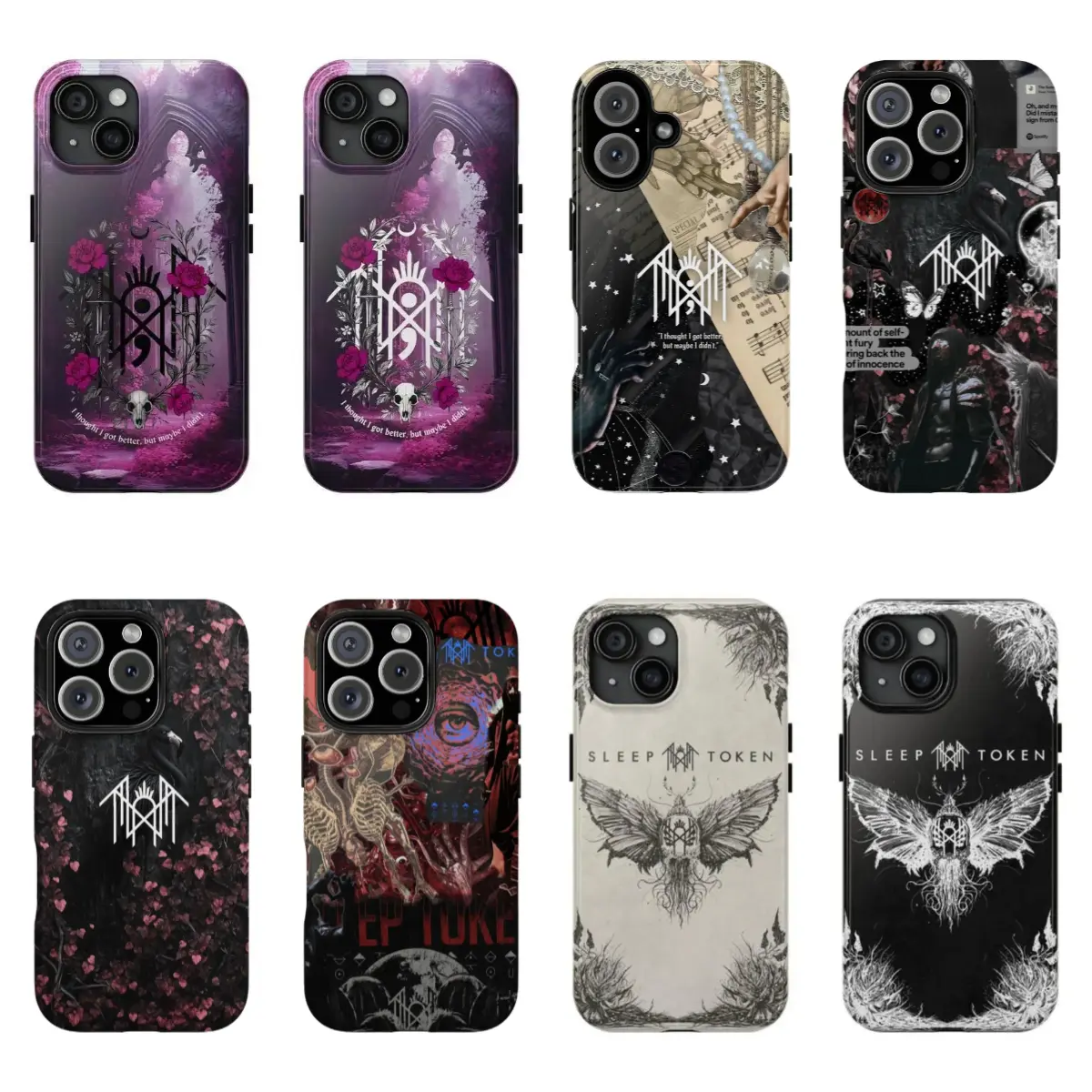 Sleep Token Worships in Silence phone Cases For iPhone 12/13/14/15/16Promax Promax Plus and 17 Pro Promax Air,The perfect gift for his or her on holidays, parties, or birthdays.