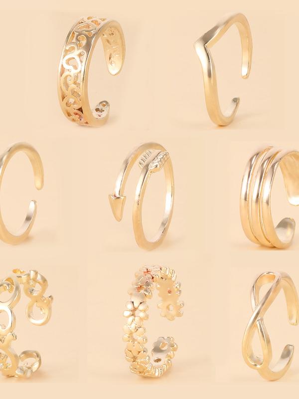 Women's Vintage Fashion Rings Set, Casual Style Daily Party Wedding ...