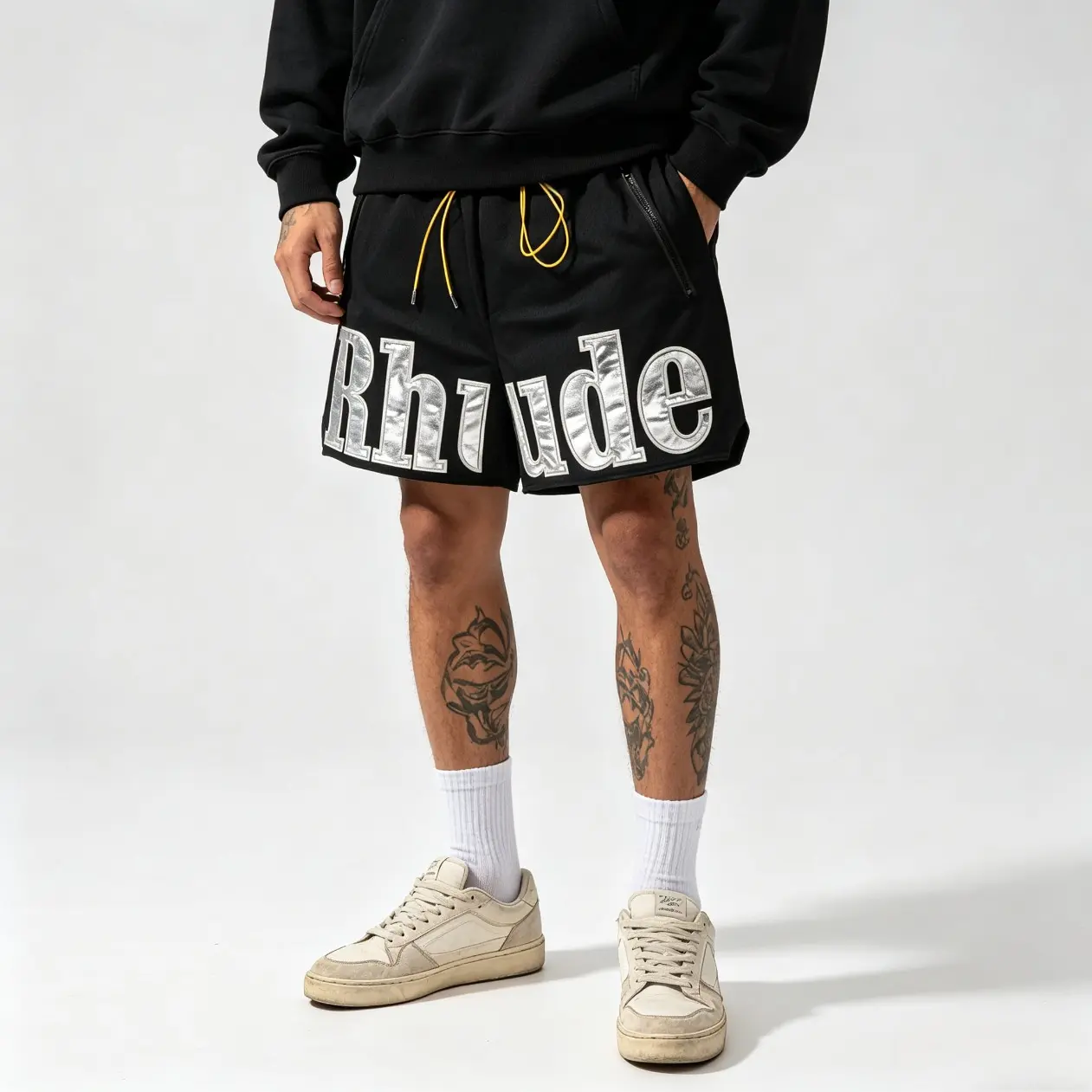 American Streetwear Casual Quick Dry Shorts for Men, Summer Hip Hop Multicolor Athletic Mesh Shorts, Breathable Loose Fit Sports Shorts for Gym, Basketball, Running and Everyday Wear