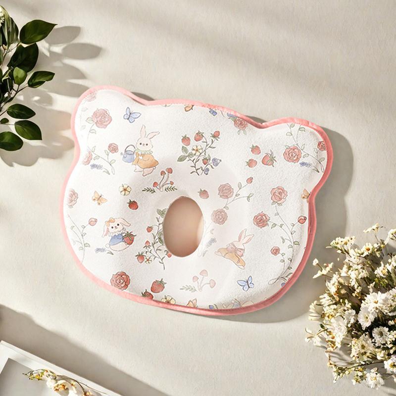 Baby Nap Pillow - Baby head shaper, Silicone Shaping Pillow for Correcting Head Shape & Preventing Sideways Sleeping - Comfortable Machine-Washable Head & Neck Support for Baby