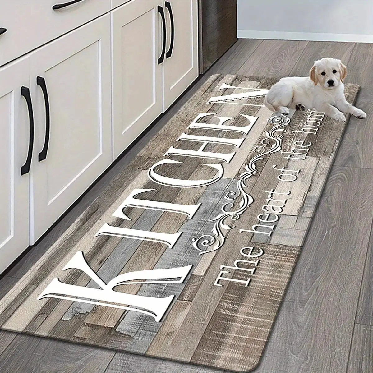 Premium Non-Slip Kitchen Mat—Durable and easy to clean; suitable for entryways, laundry rooms, bathrooms, hallways, and living rooms. Home décor mat/non-slip rug.
