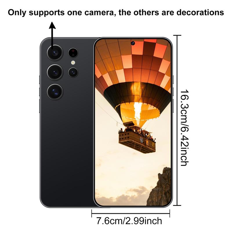 S25 Ultra Unlocked Android Smartphone, 6.56-Inch Screen, Dual Sim Slot, Quad-Core Cpu, 4g Network, 3+64GB RAM, 2850mah Battery, Touch Pen Included