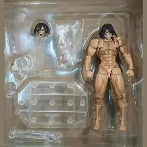 Attack on Titan Eren Jaeger Action Figure Revoltech Amazing Yamaguchi Eren Anime Model Toys Figures PVC Collection Doll Toys