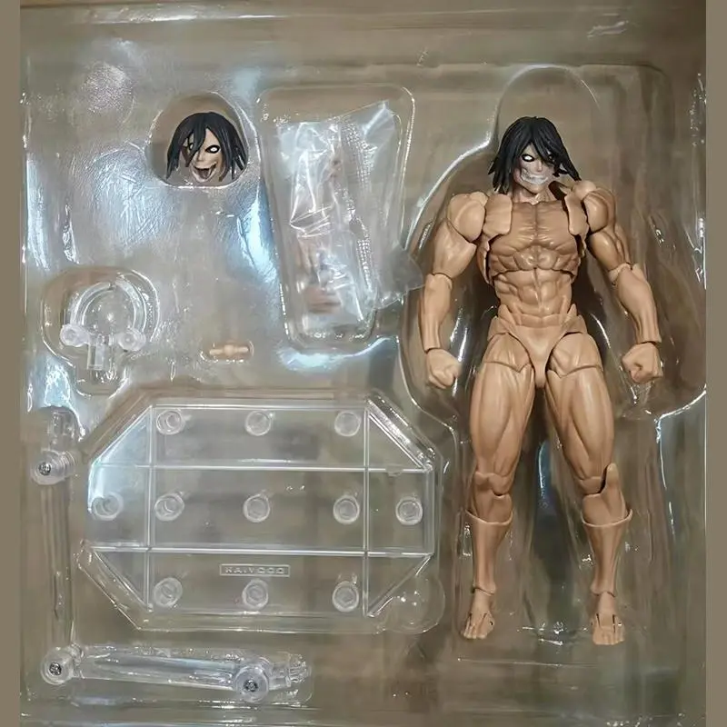 Attack on Titan Eren Jaeger Action Figure Revoltech Amazing Yamaguchi Eren Anime Model Toys Figures PVC Collection Doll Toys