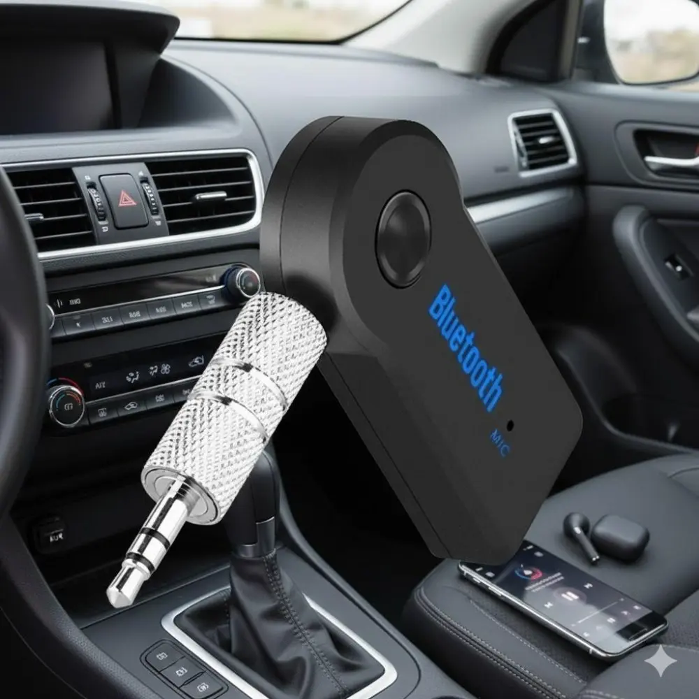 Upgrade Your Car Audio: Bluetooth Adapter for Streaming Music & Hands-Free Calls. Easy Setup, Stable Connection. Compatible with Most Cars & Smartphones. Enjoy Wireless Sound, Clear Calls, Long Battery Life. Perfect for Music Lovers.