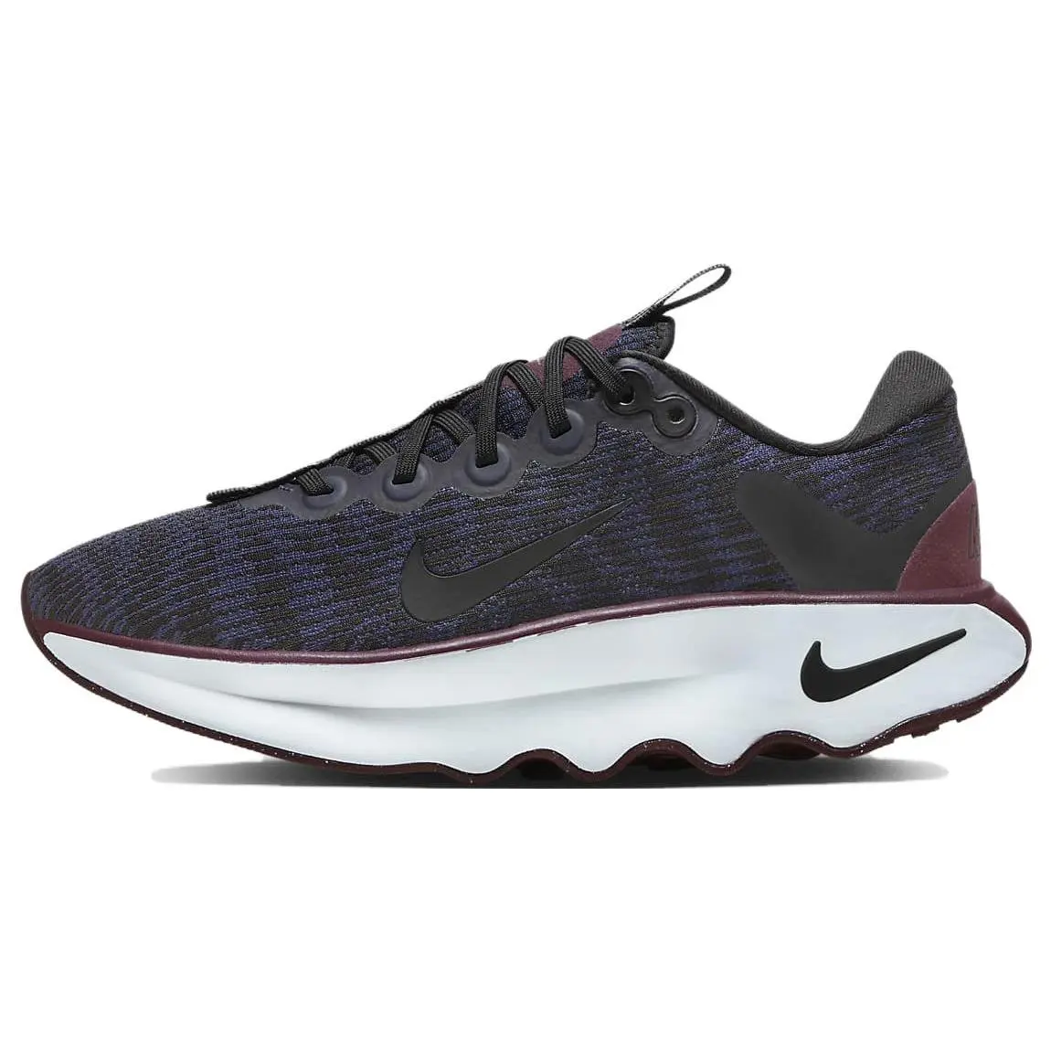 Nike Motiva Women's Lightweight, Durable, Comfortable Low-Top Running Shoes in Black and Purple Verifiable, with credentials and supporting global authentication