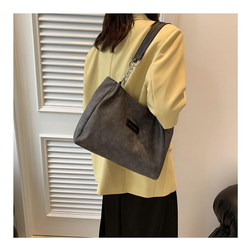 College Student Class Tote Bag, Female Shoulder Large Capacity Personalized Commuting Bag