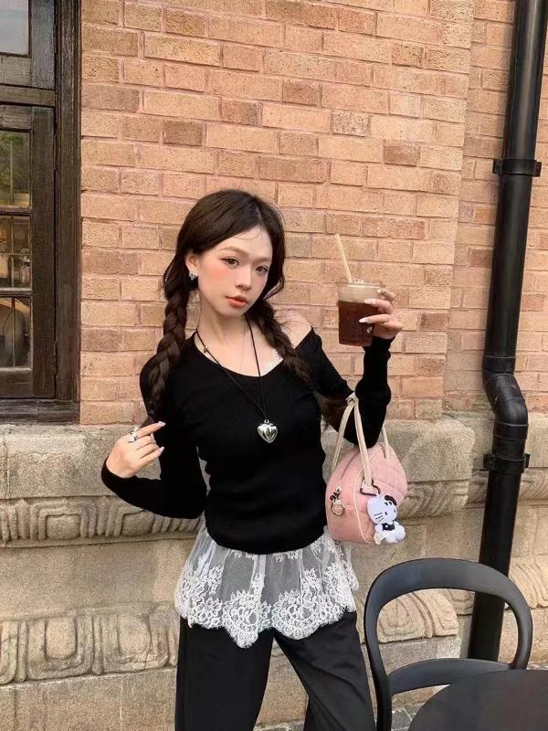 Aria Muse Korean Style Sexy Lace Sleeveless Crop Cami Top Women 2026 Summer Mesh Layer Tank Top Y2K Clothes Ruched Skinny Backless T-shirt