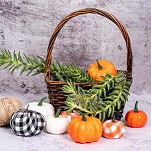 Halloween Ueerdand 16 PCS Fall Decor Assorted Sizes Artificial Pumpkins Burlap Faux Foam Pumpkin for Harvest Autumn Season Halloween Thanksgiving Holiday Festive Embellishing and Displaying Halloween Ueerdand 16 PCS Fall Decor Assorted Sizes Artificial Pumpkins Burlap Faux Foam Pumpkin for Harvest Autumn Season Halloween Thanksgiving Holiday Festive Embellishing and Displaying