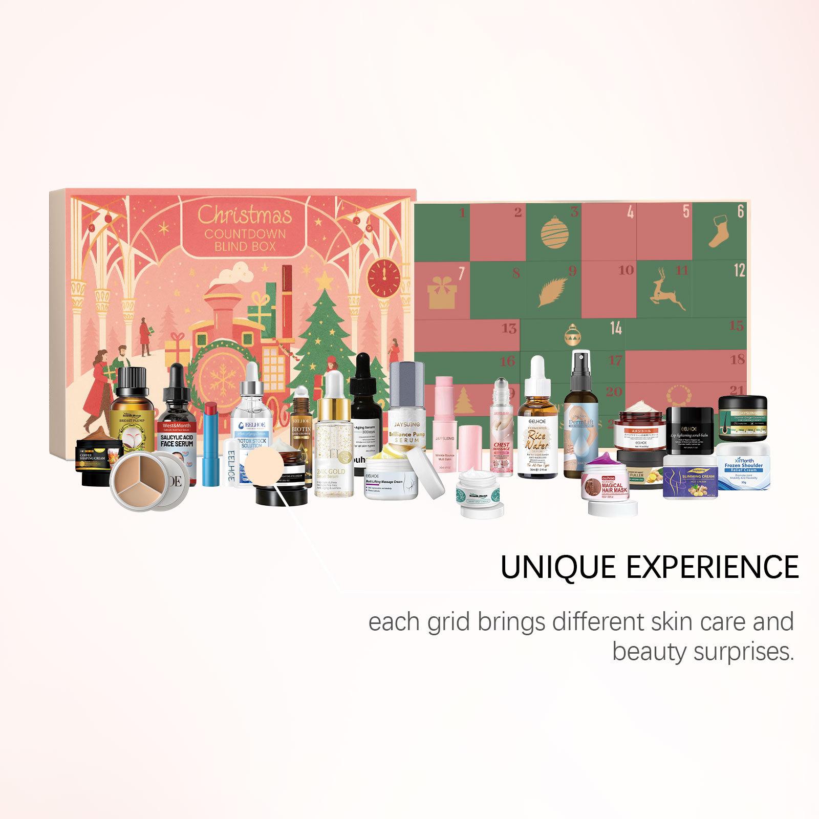 TikTok hit product - Christmas makeup set. Makeup Palette Set. Hydrating and moisturizing skincare makeup. Multiple combinations. Gift idea for surprise gifts. The best gift for girls.