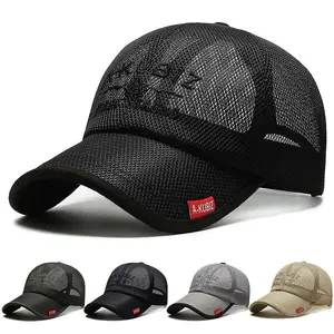 Unisex Full Mesh Breathable Baseball Cap - Embroidered Letter Patch, Adjustable Strap, UV Protection for Summer Streetwear & Outdoor Activities,summerwins