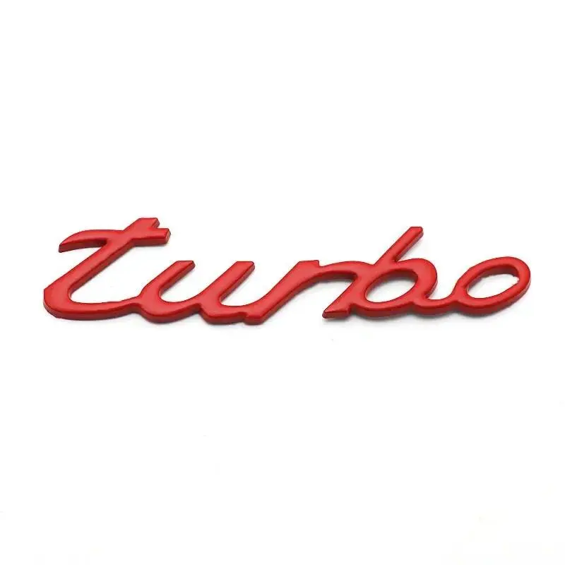 3D Metal TURBO Car Rear Boot Trunk Side Fender Car Emblem Badge Sticker Decals For Audi