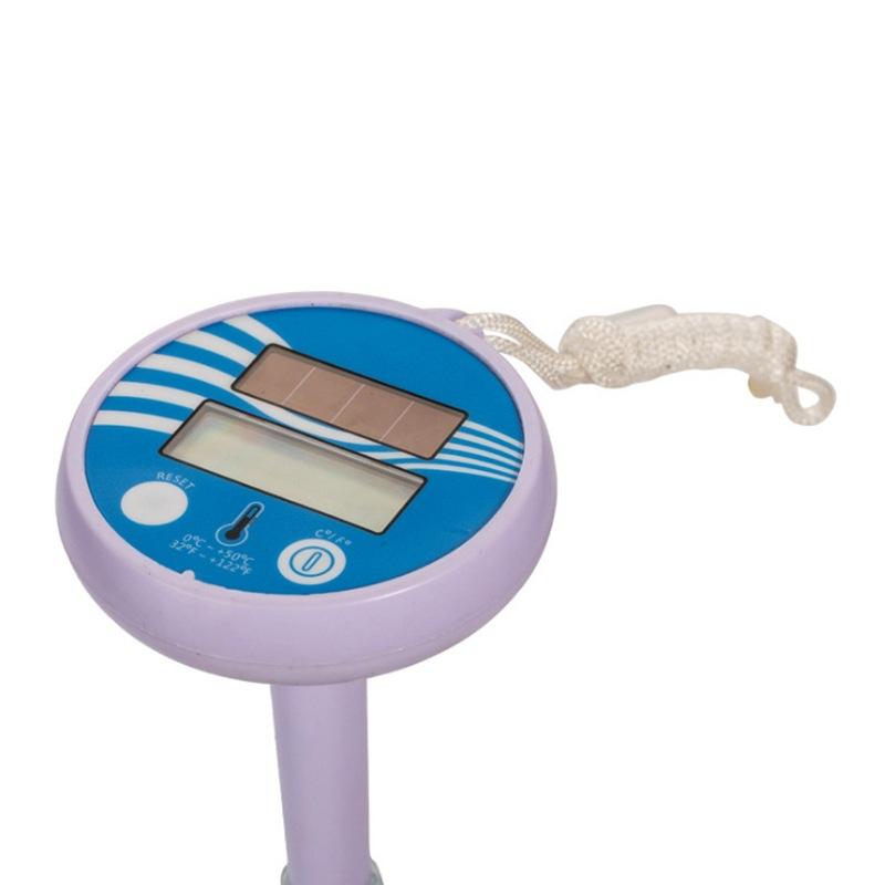 Swimming pool thermometer, solar-powered temperature and humidity meter, floating thermometer, bathroom and pool thermometer