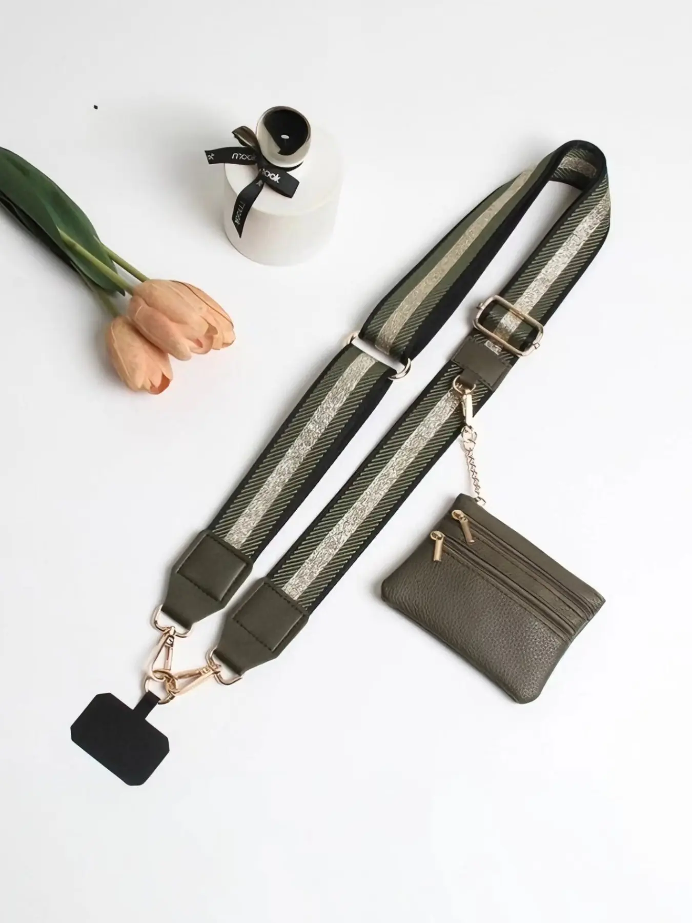 Zipper Bag Phone Strap, Clip-On Phone Lanyard, Crossbody Phone Cord, Wallet Pouch, Perfect for Outdoor Activities, Unisex