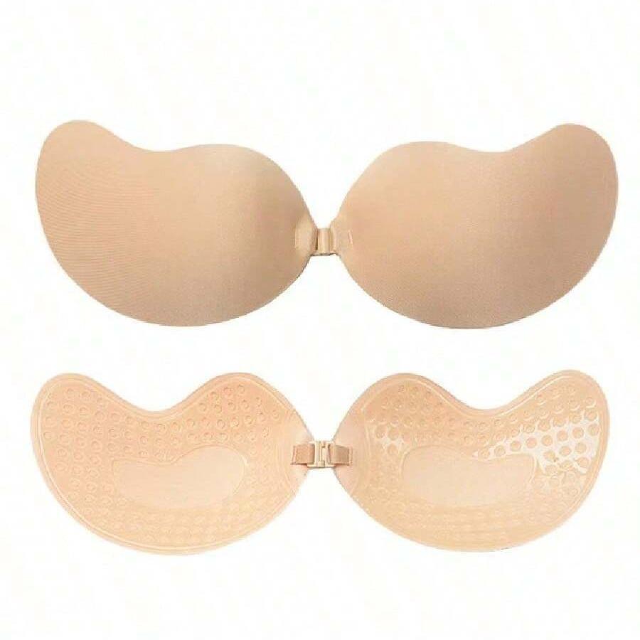 Sticky Bra Backless Adhesive Strapless Invisible Push Up Bra, Seamless Self Adhesive Silicone Lingerie for Women, Reusable Nipple Cover Accessories