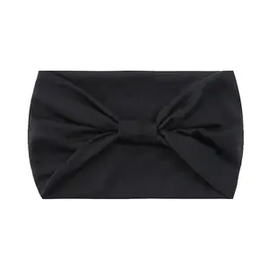 Women's New European Style Solid Color Wide Band Headband Elastic Sweat Absorbent Sports Yoga Head Wrap Fashion Hair Accessory for Running Gym Face Washing Daily Use