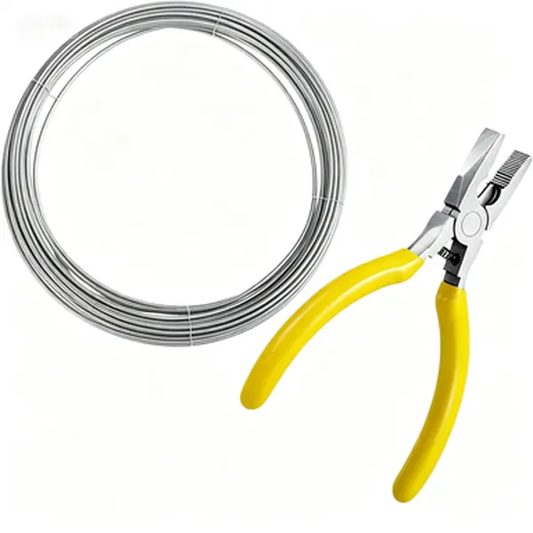 30 Feet Heat Resistant Nichrome Wire, 17 Gauge High Temp Metal Wire with Mini Plier, General Purpose Support for DIY Jewelry Making, Reusable Craft Wire for Home Projects and Repairs