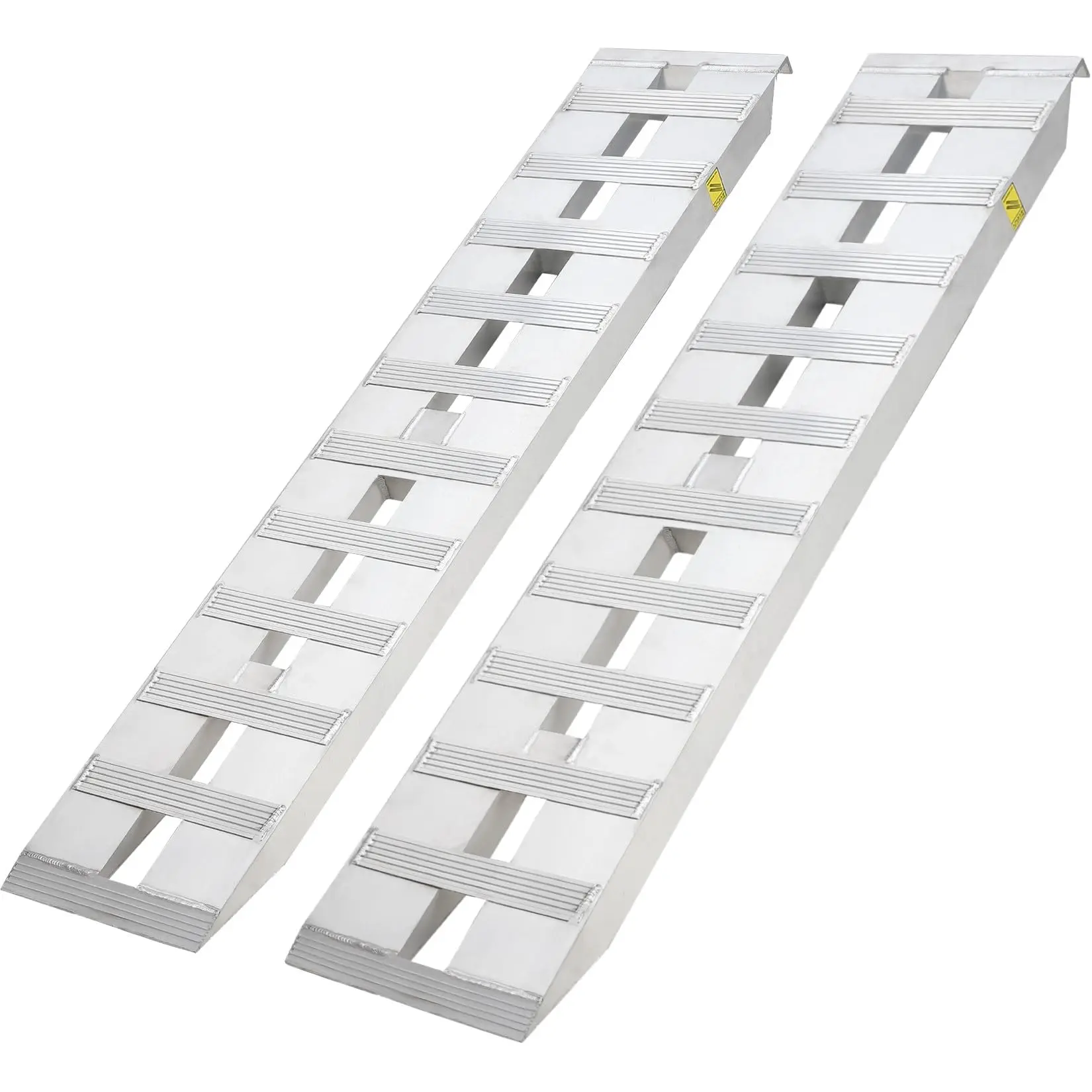 GARVEEAluminum Loading Ramps with Hook Ends, Multiple Sizes (60x12 to 94x15 inches), 6000lbs Capacity, Ideal for ATV, Motorcycle, Truck, Lawn Mower, Snow Blower, and More, 2 Pack