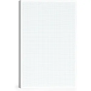11x17 Large Graph Paper Pad, Top Glue Binding, 1/4 Inch 4x4 Quad Ruled Grid Paper, 50 Sheets for Drawing, Drafting, Blueprint Quadrille