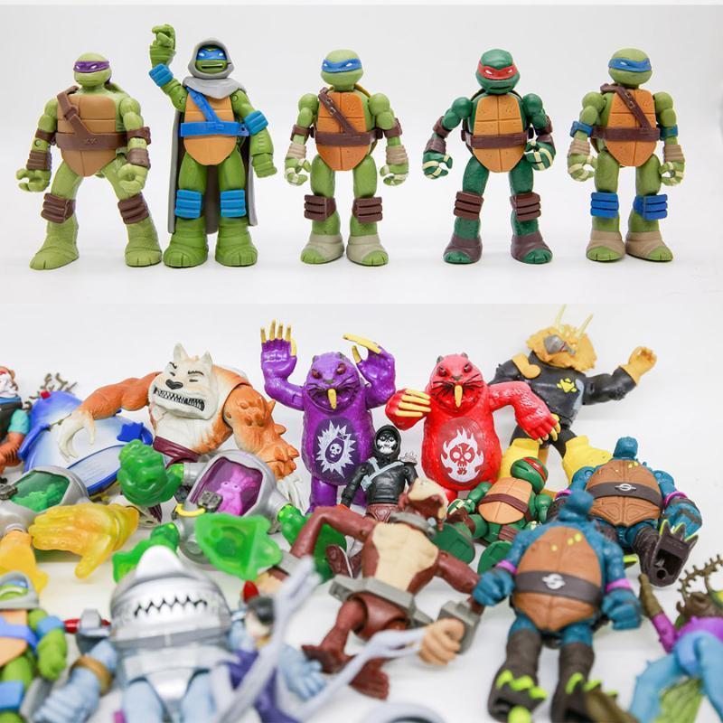 Teenages Mutants Ninja Turtles Movie Version Michelangelo Donatello Movable Joint Action Figure Model Toys Collect Ornaments popular