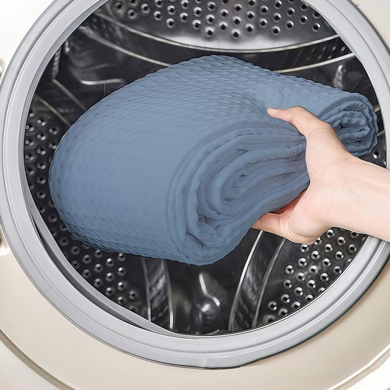 Color Gradient Waffle Shower Curtain, 10 Colors Available, Quick No-Hook Installation, Double Layer with Inner Liner, Stylish Bathroom Decor for Home, Hotel, Salon, Dorm, Bathroom Accessory Color Gradient Waffle Shower Curtain, 10 Colors Available, Quick No-Hook Installation, Double Layer with Inner Liner, Stylish Bathroom Decor for Home, Hotel, Salon, Dorm, Bathroom Accessory