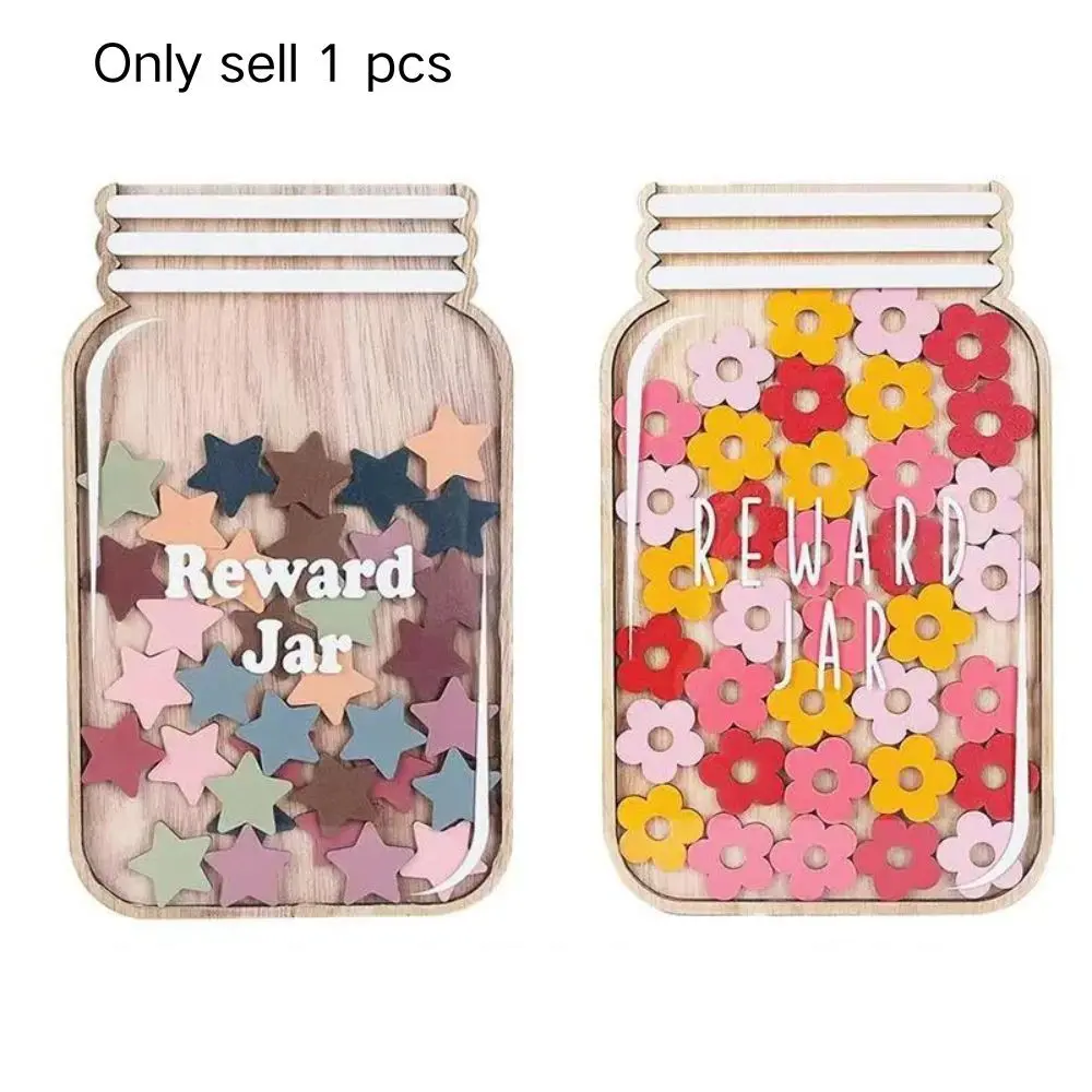 🍎 Classroom Management Jar | Student Incentive System | Wooden Star Reward Chart | Positive Behavior Tool | Back to School (Select Design)