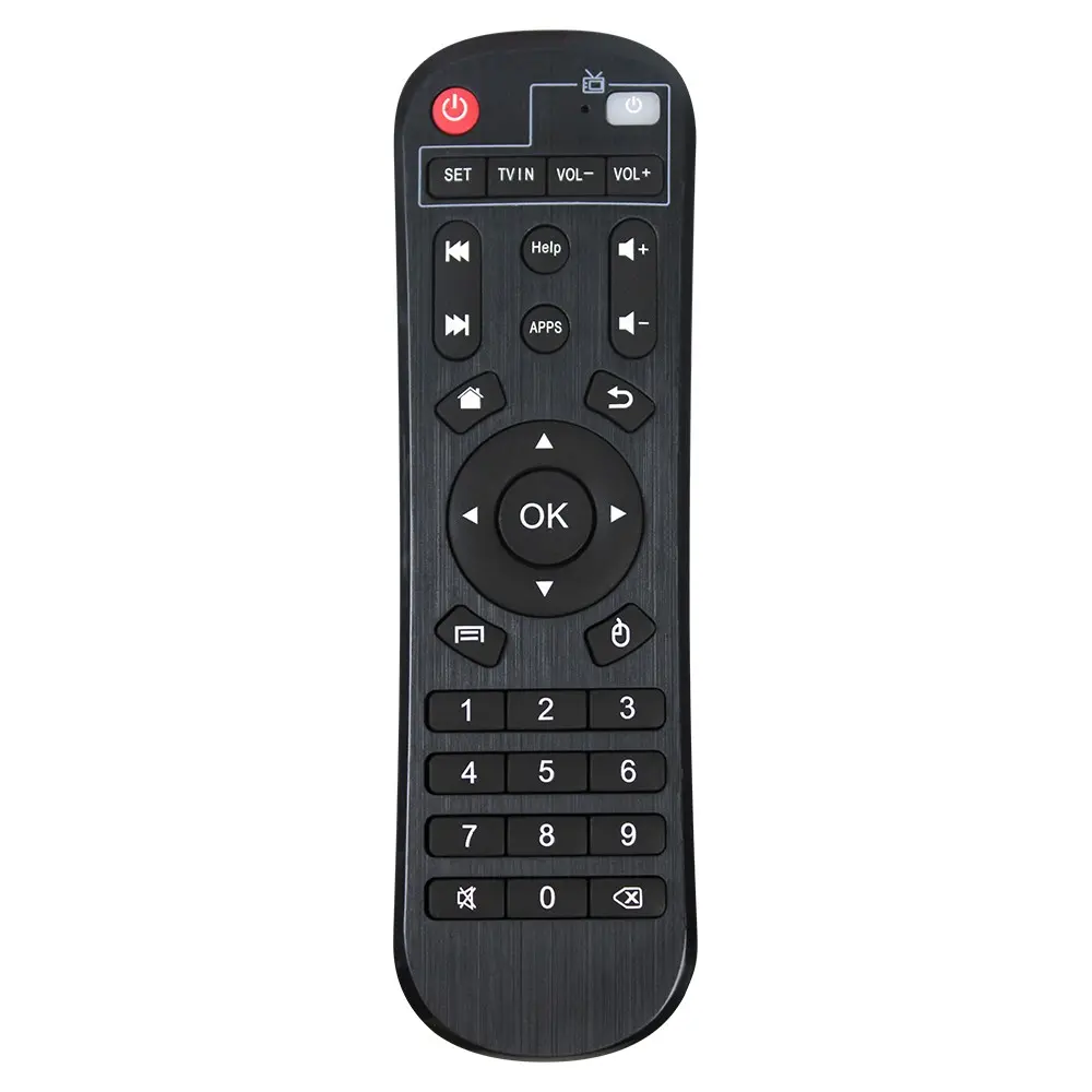 H962 TV Box Remote Control, New Replacement Remote Control, Compatible with H96 X96 Mini Max/v88/tx6/t95x/z Plus/tx3 M12 Mxq, Universal Android TV Box Learning Remote, Accessories