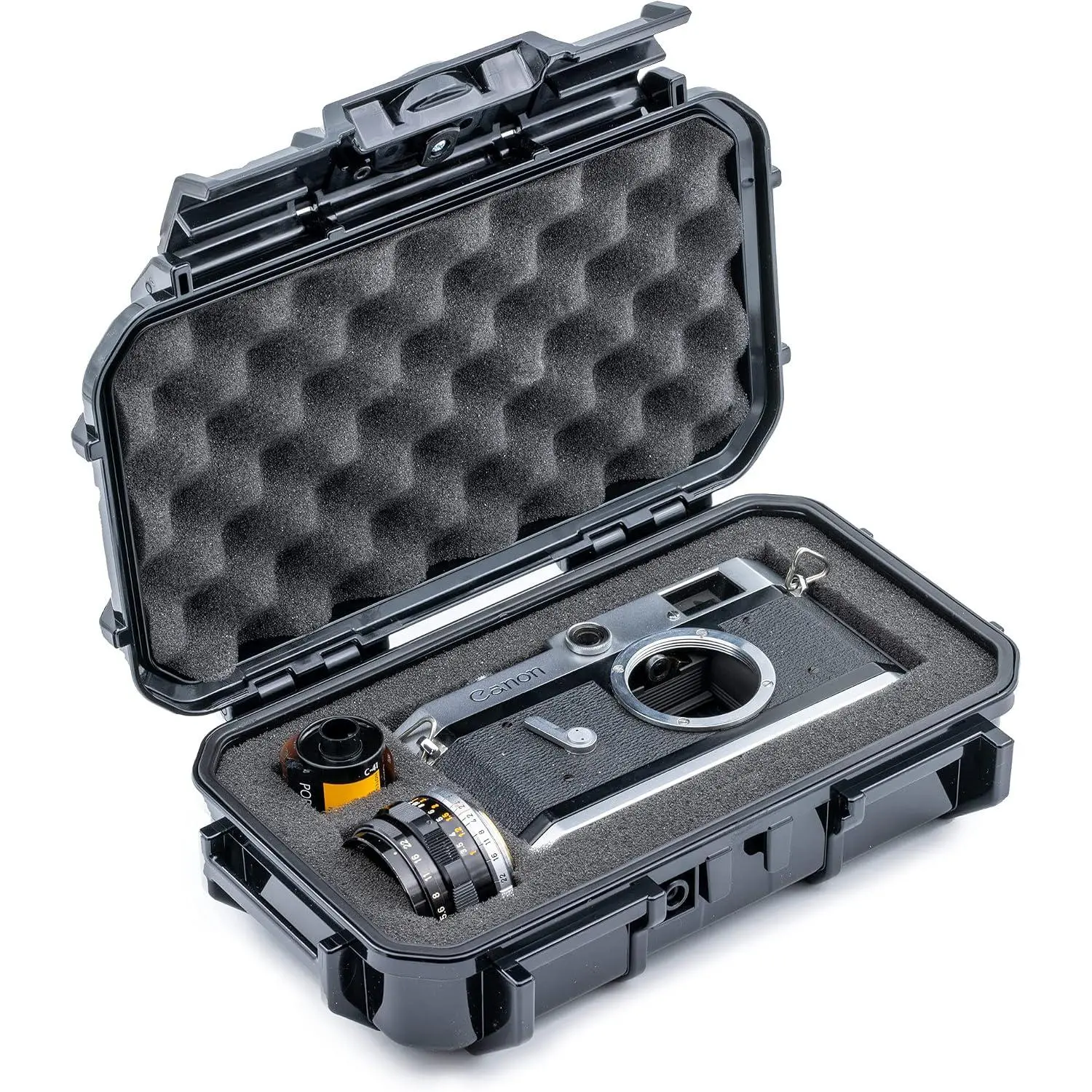 56  Dry Box Protective Case with Pick & Pluck  - Travel Safe/Mil Spec/ Made - for Cameras, Phones, Camping, Fishing, Hiking, Water , ,  (Black)