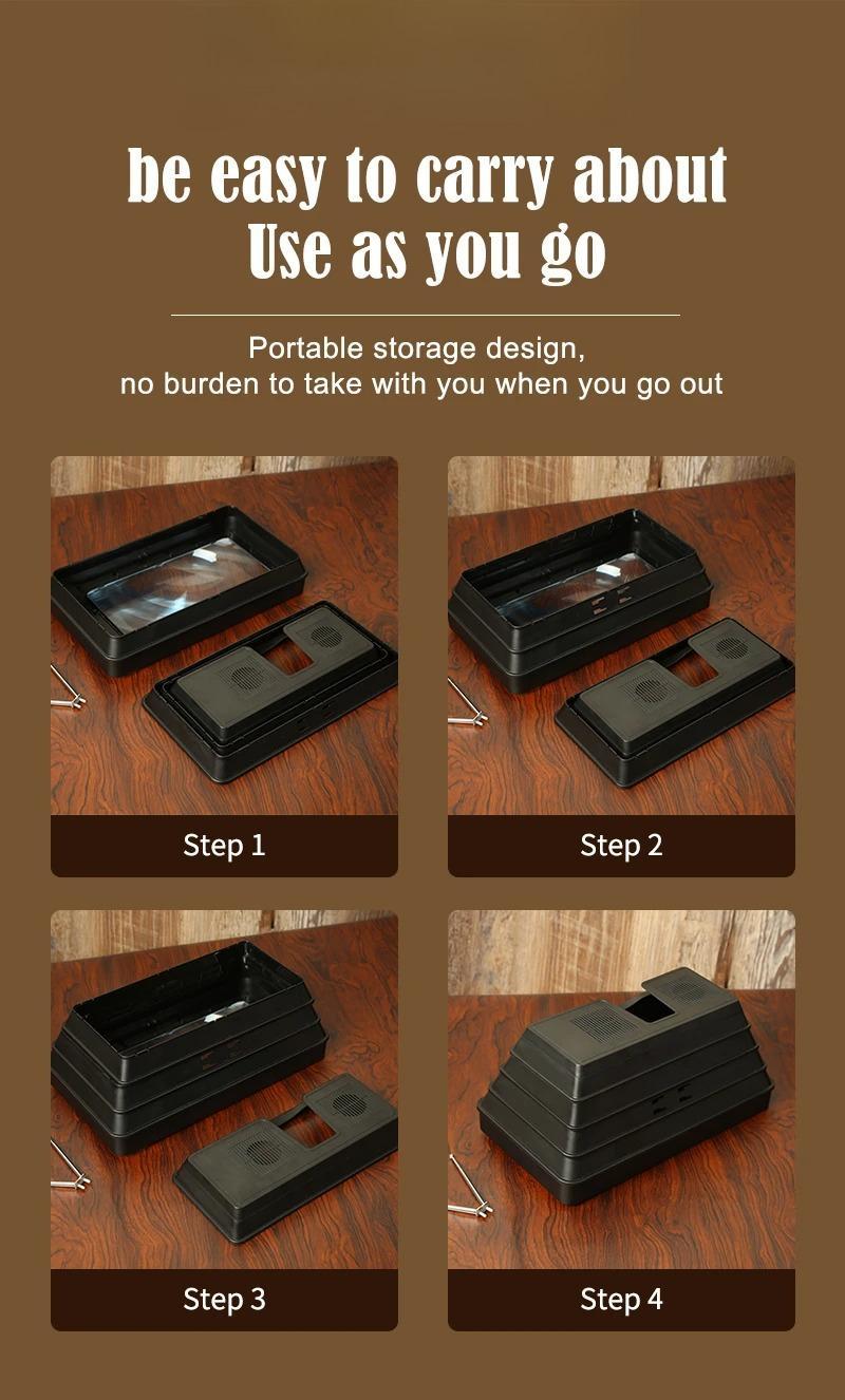 Phone Screen Magnifier Enlarged Expand Stand Phone Holder HD Video Amplifier Eyes Protection Retro TV Box