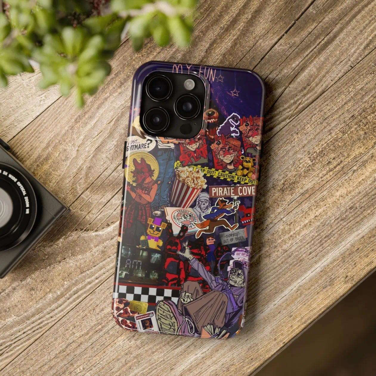 FNaF 2 Bonnie Foxy Chica Freddy Double-layer durable phone Cases For iPhone 17 16 15 14 13 12 Promax Pro Plus, hard shell protection ,Unique design,best Gift